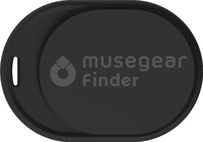 Produktbild von Musegear® Schlüsselfinder mini mit Bluetooth App I Keyfinder laut für Handy in schwarz I GPS Ortung / Kopplung I Schlüssel