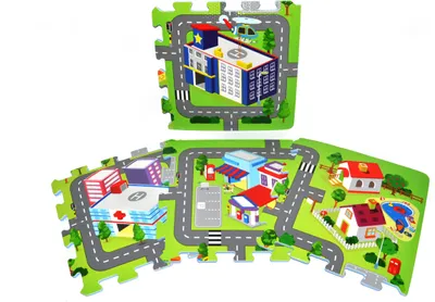 Obrázok produktu pre WIKY Bloky mäkké - Mesto 9 ks 10m+