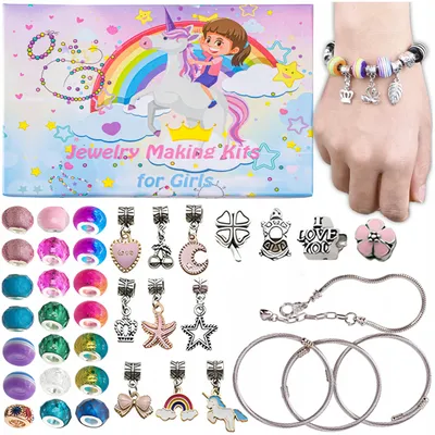 Produktbild von DK Schmuck Bastelset Perlen für Armbänder Geschenk