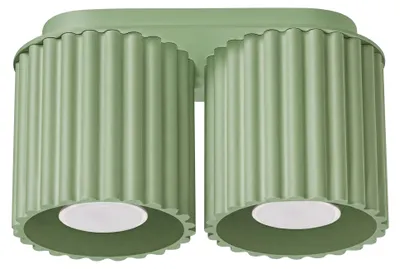Immagine prodotto di Plafoniera AURA 2 color salvia GU10 2xGU10 10W in alluminio 12x10x21 cm Sollux Lighting