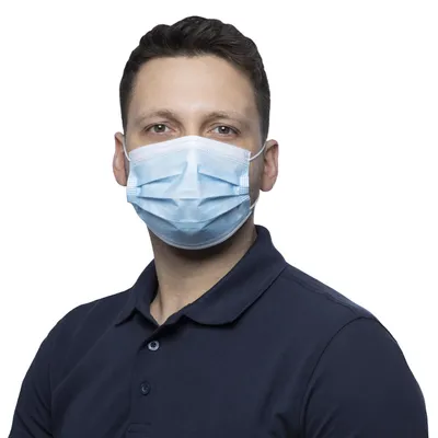 Produktbild von NITRAS PROTECT, medizinische Gesichtsmaske, blau, Box à 50 Stück