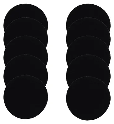 10er-Pack Kompostbehälterfilter, 14 cm, Aktivkohle, rund