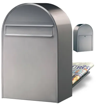 Produktbild von Bobi Classic B Briefkasten Edelstahl (V2A) Zaunbriefkasten