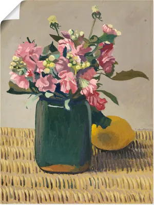 Produktbild von ARTland Poster Blumenstrauß und eine Zitrone. 1924 Größe: 60x80 cm