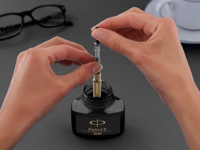 Obrázok produktu pre Preporka Parker Deluxe, chrómová, pre plniace pero