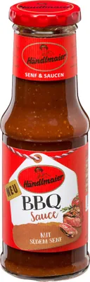 Verpackungsbild Händlmaier BBQ Sauce mit süßem Senf ideal für Gegrilltes Fleisch 200ml