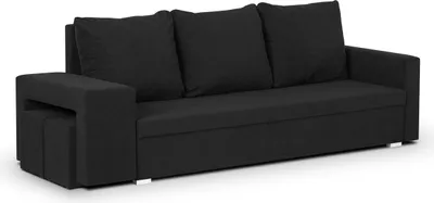 Produktbild von 3-Sitzer-Sofa mit Schlaffunktion DOTEX2 - Schwarz