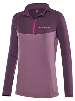 Produktbild von Black Crevice Damen Ski-Rolli mit Reißverschluss I Atmungsaktives Langarm-Funkti