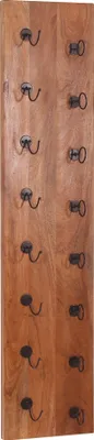 Produktbild von SIT Möbel Wand-Weinregal | für 8 Flaschen | Mangoholz natur | Altmetall antikschwarz | B 33 x T 4 x H 148 cm | 09256-01 | Serie PANAMA
