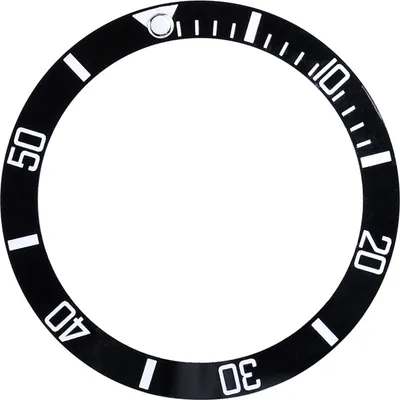 Image de Bracelet de montre en aluminium avec lunette comme pièce de rechange (noir)