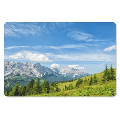 Produktbild von MuchoWow® Mauspad Mousepad Alpen - Berge - Gras 27x18 cm - Mousepads - Maus Mat - Pad - Mausunterlage - Büroartikel - Desk Matten