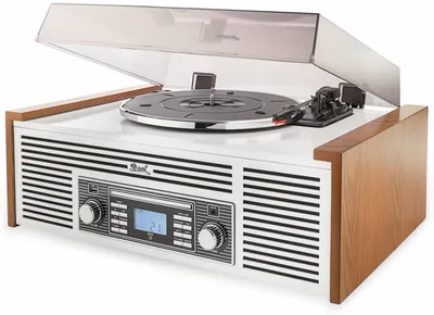 Produktbild von Dual NR 7 CD-Kompaktanlage, 1 Lautsprecher, 5 Watt RMS, CD, Plattenspieler, USB, Bluetooth