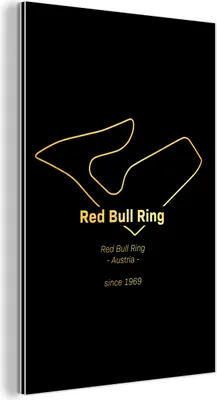 Obrázok produktu pre Nástenná dekorácia Kovový kovový obraz Wall Art 40x60cm Red Bull Ring - okruh formuly 1 Muchowow Hliníkové obrazy