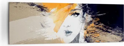 Produktbild von Bild auf Leinwand - Leinwandbild - Abstraktion Frau - 160x50cm - Wand Bild - Wanddeko - Wandbilder - Leinwanddruck - Bilder - Kunstdruck - Wanddekoration - Leinwand bilder - Wandkunst - AB160x50-3656