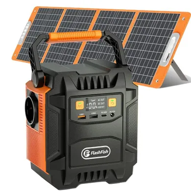 Produktbild von Tragbare Powerstation - A201 Solargenerator Set - 172,8 Wh Akku - 200 W AC 230 V - 100 W Solarpanel enthalten - USB‑C PD 18 W - EU‑Steckdose