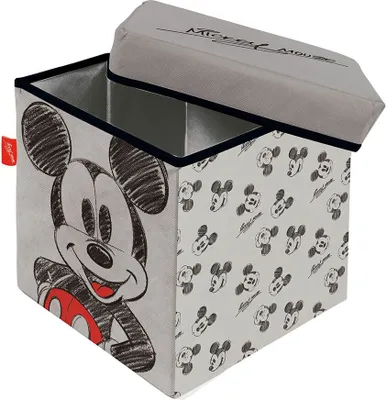 Produktbild von Mickey Mouse Hocker Mit Stauraum 30x30x30 Cm Durchsichtig Durchsichtig One Size