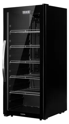 Obrázek produktu pro Klarstein Beersafe 7XL, lednice, 242 l, 5 polic, panoramatické skleněné dveře, nerezová ocel