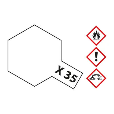 Produktbild von X-35 Klarlack seidenmatt - 10ml Acrylstreichfarbe wasserloeslich Tamiya 300081035