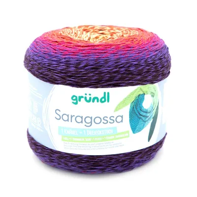 Produktbild von Gründl Saragossa Farbverlausbobbel 250 g 1000 m LL; 50%Baumwolle/50 % Polyacyrl 01