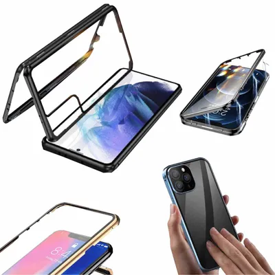 Obrázek produktu pro Pro Samsung Galaxy S23 Plus Pouzdro na mobilní telefon Magnet Glass Bumper Cover Case Covers