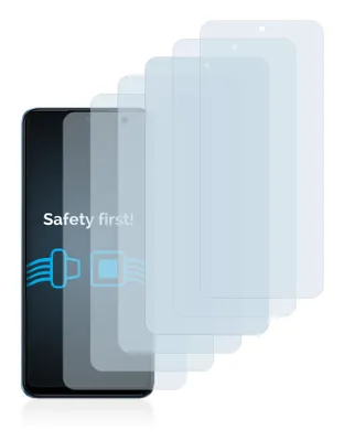 A smartphone screen protector is shown with a stack of multiple protectors behind it.