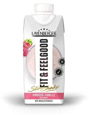 Produktbild von Layenberger Fit+Feelgood Slim Shake Himbeer-Vanille 330 ml