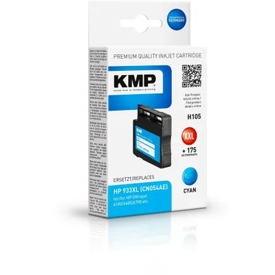Produktbild von KMP H105 Tintenpatrone cyan komp. mit HP CN 054 AE 933 XL