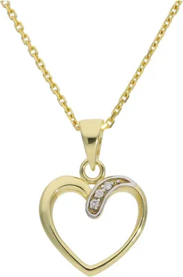 Produktbild von Herzanhänger Gold 585 mit Brillanten JL14-02-0462 JuwelmaLux
