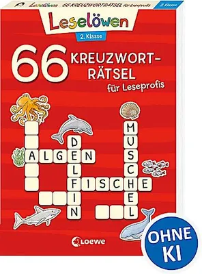 Immagine prodotto di 66 Kreuzworträtsel für Leseprofis - 2. Klasse (Rot)