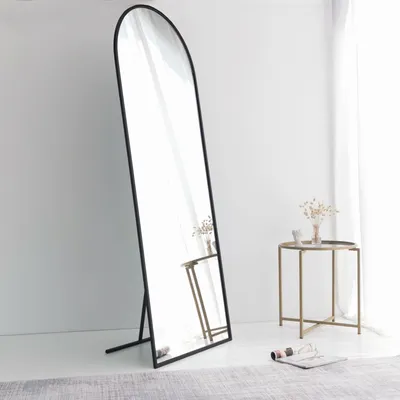 Immagine prodotto di Rogno - Specchio, 65x180h cm Nero Opaco, Forma Rettangolare
