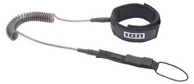 Zdjęcie produktu dla ION Leash SUP_Core Leash coiled_kneestrap black 10'