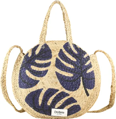 Image de Sac bandoulière "Caraïbes" avec motif de feuilles tropicales, de la collection Alessandro