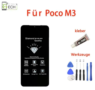 Produktbild von LCD Display für Xiaomi Poco M3 M2010J19CG Touch Screen Bildschirm Werkzeuge