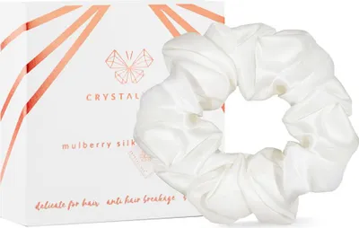 Produktbild von CRYSTALLOVE Seiden-Haargummi - Elfenbein