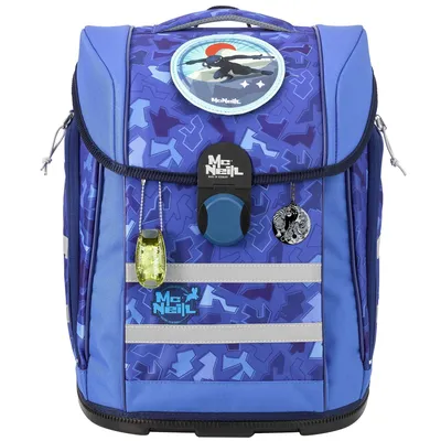 Produktbild von McNeill Schulranzen McLight 2 Schoolbag Set 6-teilig Puzzle dunkelblau