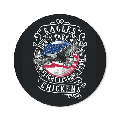 Produktbild von MuchoWow® Mauspad Mousepad Vogel - Flagge - Amerika - Retro 40x40 cm - Mousepads - Maus Mat - Pad - Mausunterlage - Schreibtisch Accessoires