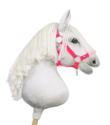 Obrázek produktu pro Hobby Horse, nastavitelné sedlo pro koně - neonově růžové