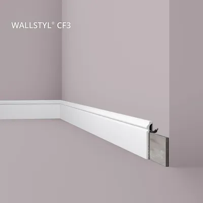 Produktbild von NMC CF3 WALLSTYL Abdeckleiste Zierleiste Sockelleiste Stuckleiste 2 m