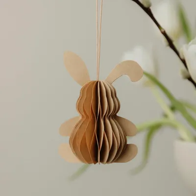 Produktbild von Papieranhänger Hase Lotte - hellbraun