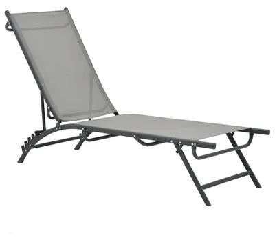 Produktbild von vidaXL Sonnenliegen 2 Stk. Textilene und Stahl