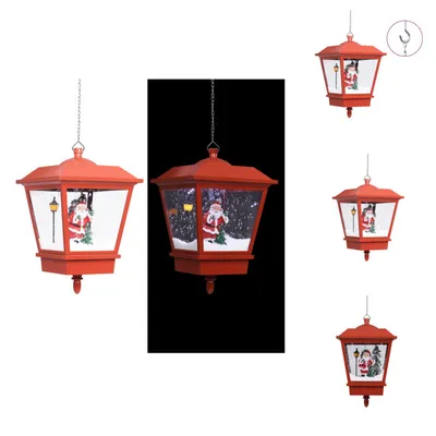 Produktbild von vidaXL Weihnachts-Hängelampe LED-Licht und Weihnachtsmann Rot 27×27×45 - Weihnachtsbeleuchtung