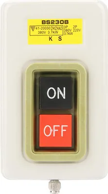 Image de Interrupteur marche/arrêt à bouton-poussoir à verrouillage automatique, 3 pôles, courant alternatif 380 V, 3,7 kW, BS230B