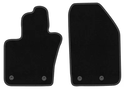 Imagen del producto de Alfombrillas delanteras de moqueta punzonada para Fiat 500X 2014-2018 (crossover) – 2 piezas, negras, a medida – Wielganizator BASIC