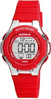 Produktbild von Antiallergische Quarz-Uhr KR-006, 100m wasserdicht, mit Stoppuhr, Alarm und Datum