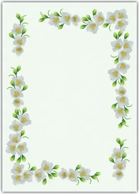 Produktbild von Blumen Motivpapier Briefpapier schöner weißer Jasmin (MPA-5190, DIN A4, 25 Blatt)