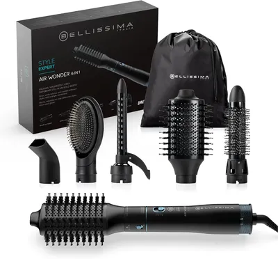 Produktbild von Bellissima Style Expert Air Wonder 6-in-1 Warmluftbürste 6 Zubehörteile Hot Hair Styling