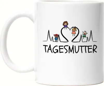 Produktbild von Tagesmutter Tasse Kinder Abschiedsgeschenk Erzieherin Tagesmutter Kindergarten