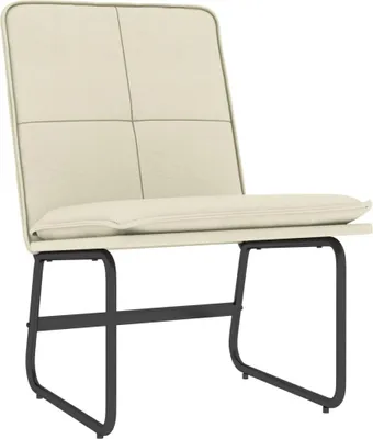 Obrázok produktu pre vidaXL Lounge Chair Cream 54x75x76 cm Imitácia kože