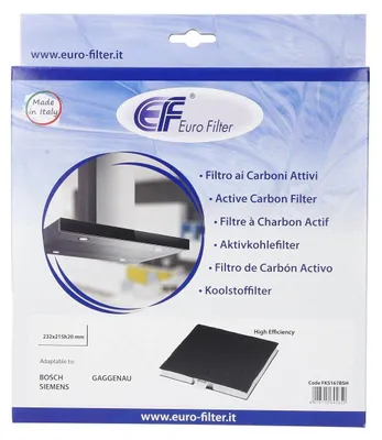 Kohlefilter 232x237 mm für Dunstabzugshaube, 1 Stück