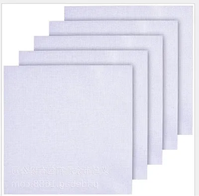 Productafbeelding van Katoenen Borduurstof - Borduurdoek Kruissteek - Handwerk Projecten - Glad Oppervlak - 50 x 50 cm - Wit